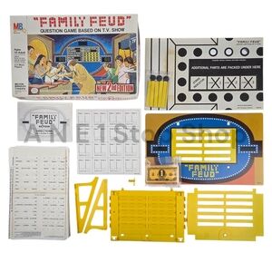 Family Feud Question Game Based on T.V. Show New 2nd Edition Milton Bradley 1978